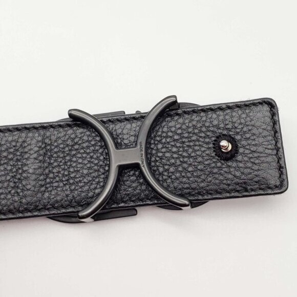 Christian Dior Oblique CD Leather and Canvas Belt Size 85 480-082925 - Picture 7 of 9